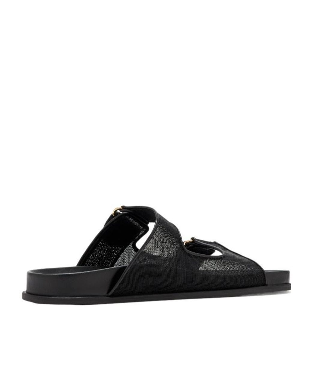Jimmy Choo Black Round-Toe Slippers