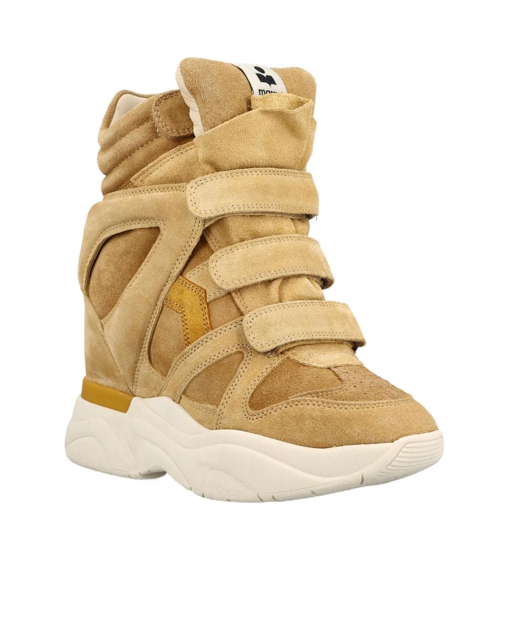 Isabel Marant Natural Balskee Suede Leather Sneakers