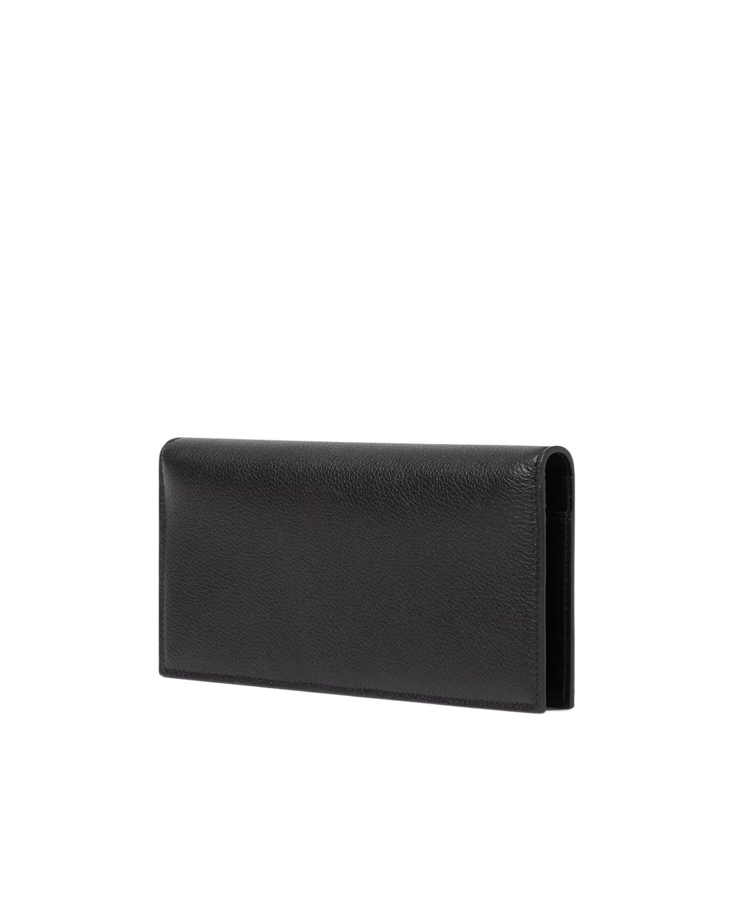 Fendi Black Continental Ff Full-Grain Leather Wallet for men