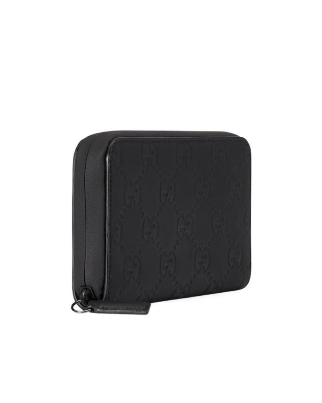 Gucci Black Gg Matte-Finish Leather Wallet for men