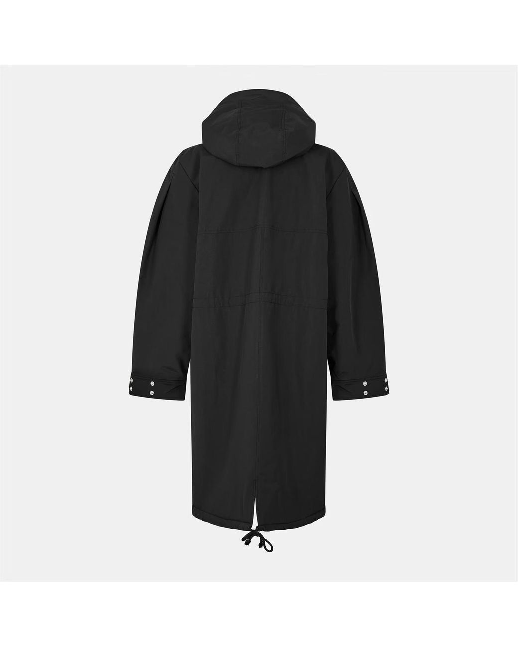 Ganni Black Ripstop Parka