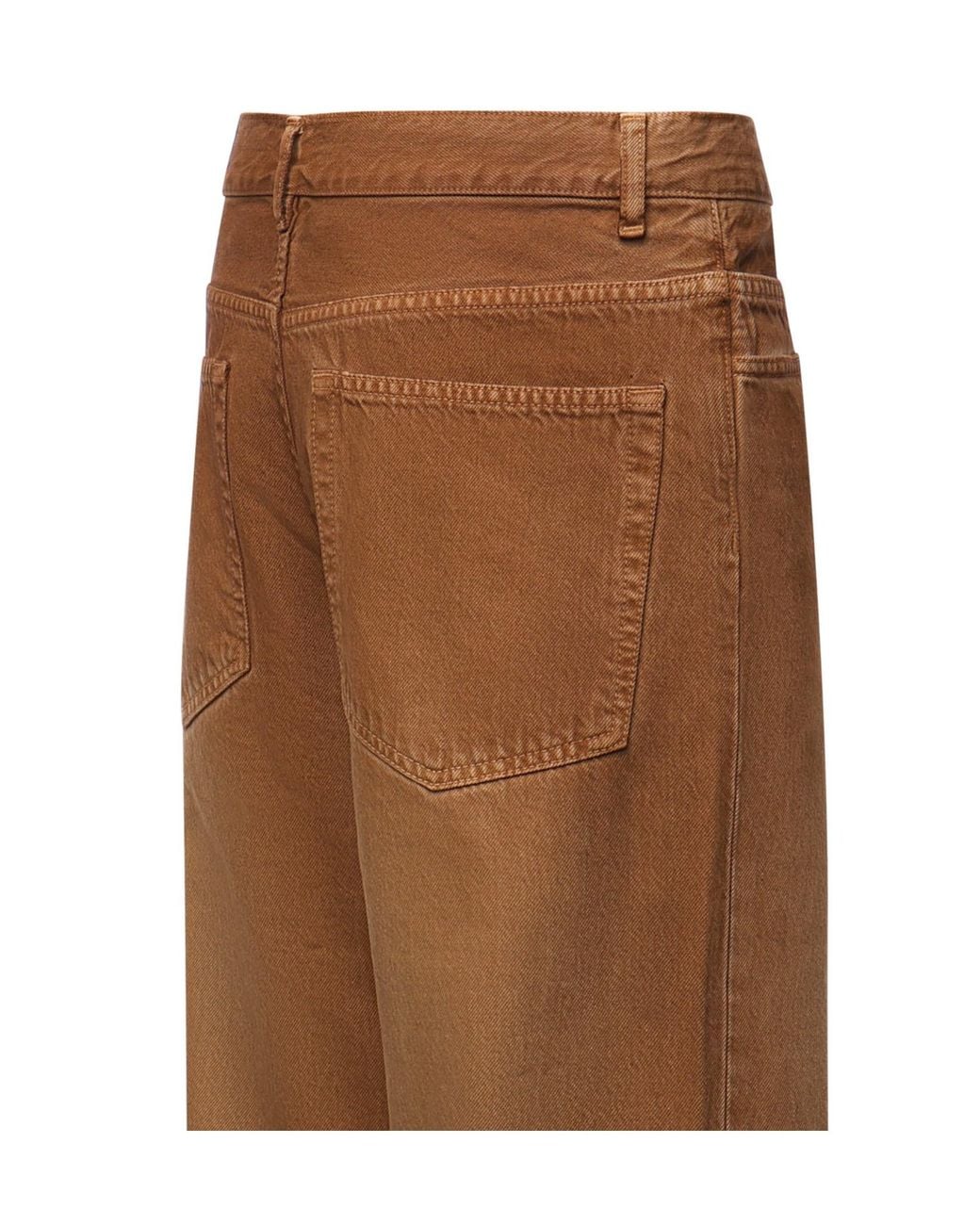 Ann Demeulemeester Brown Bescheidene 5-Pocket Relaxed Flared Trousers for men