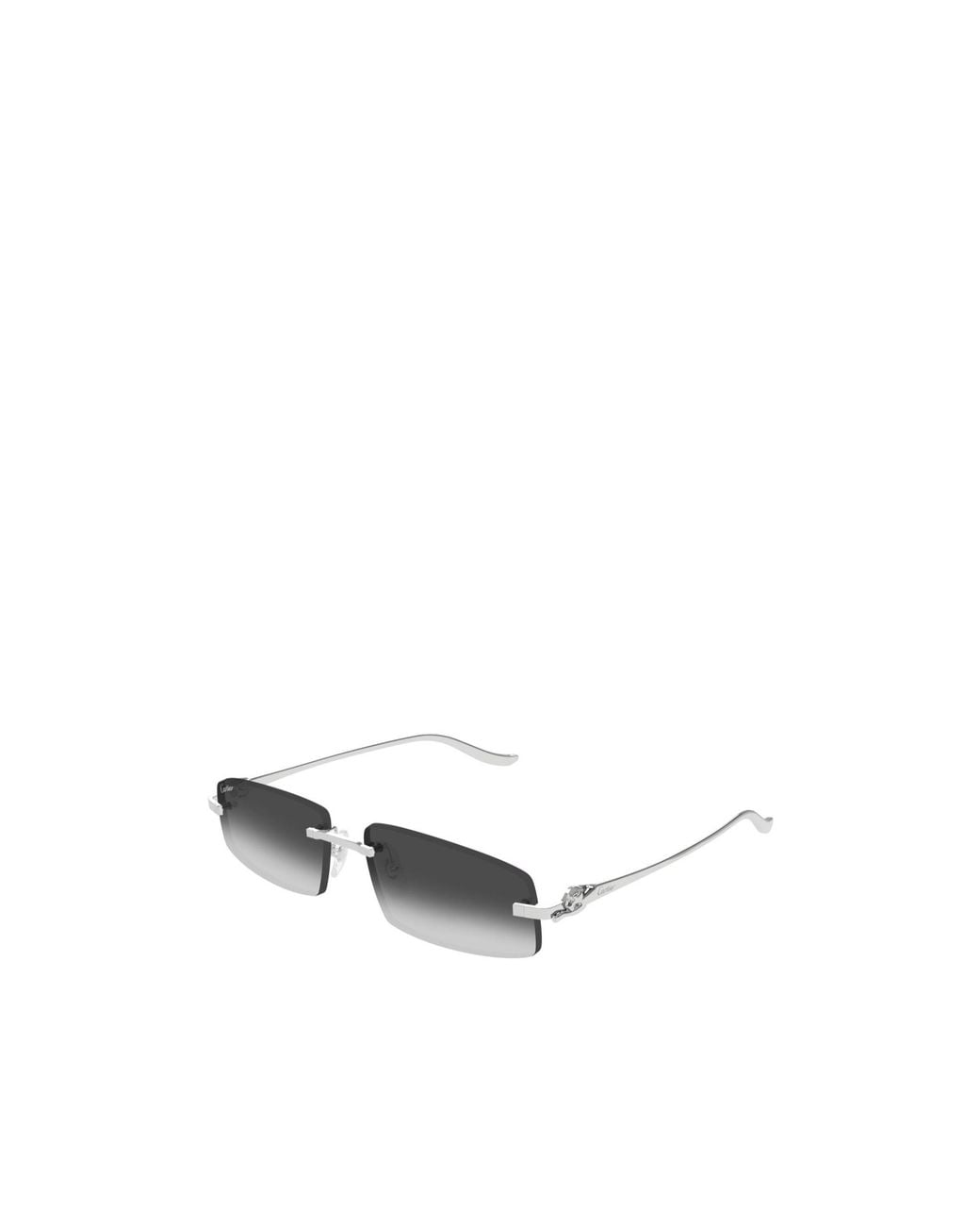 Cartier White Eyewear Rectangle-Frame Sunglasses for men