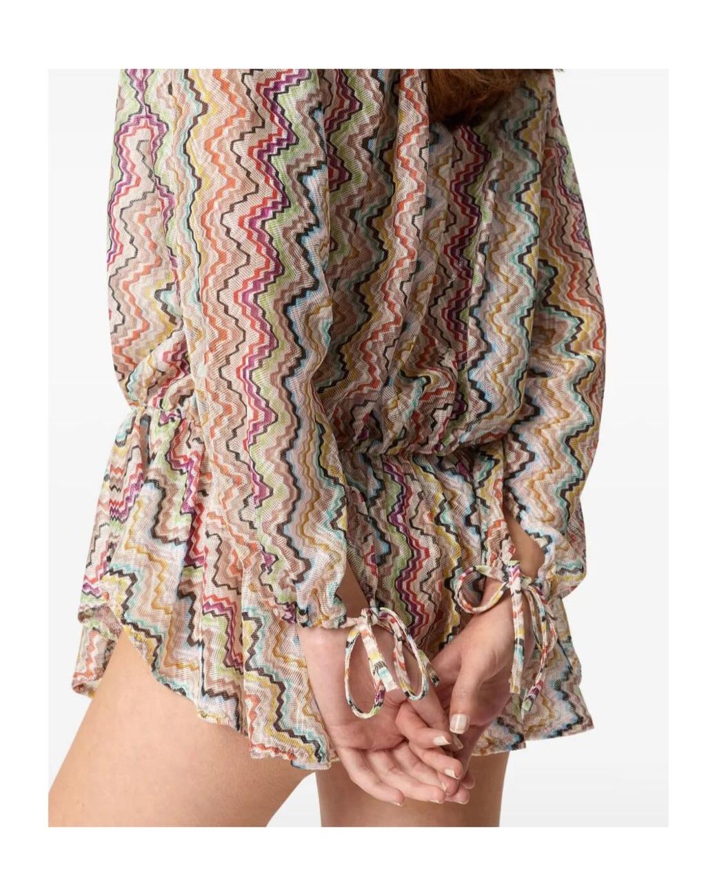 Missoni Natural Chevron-Patterned Beach Cover