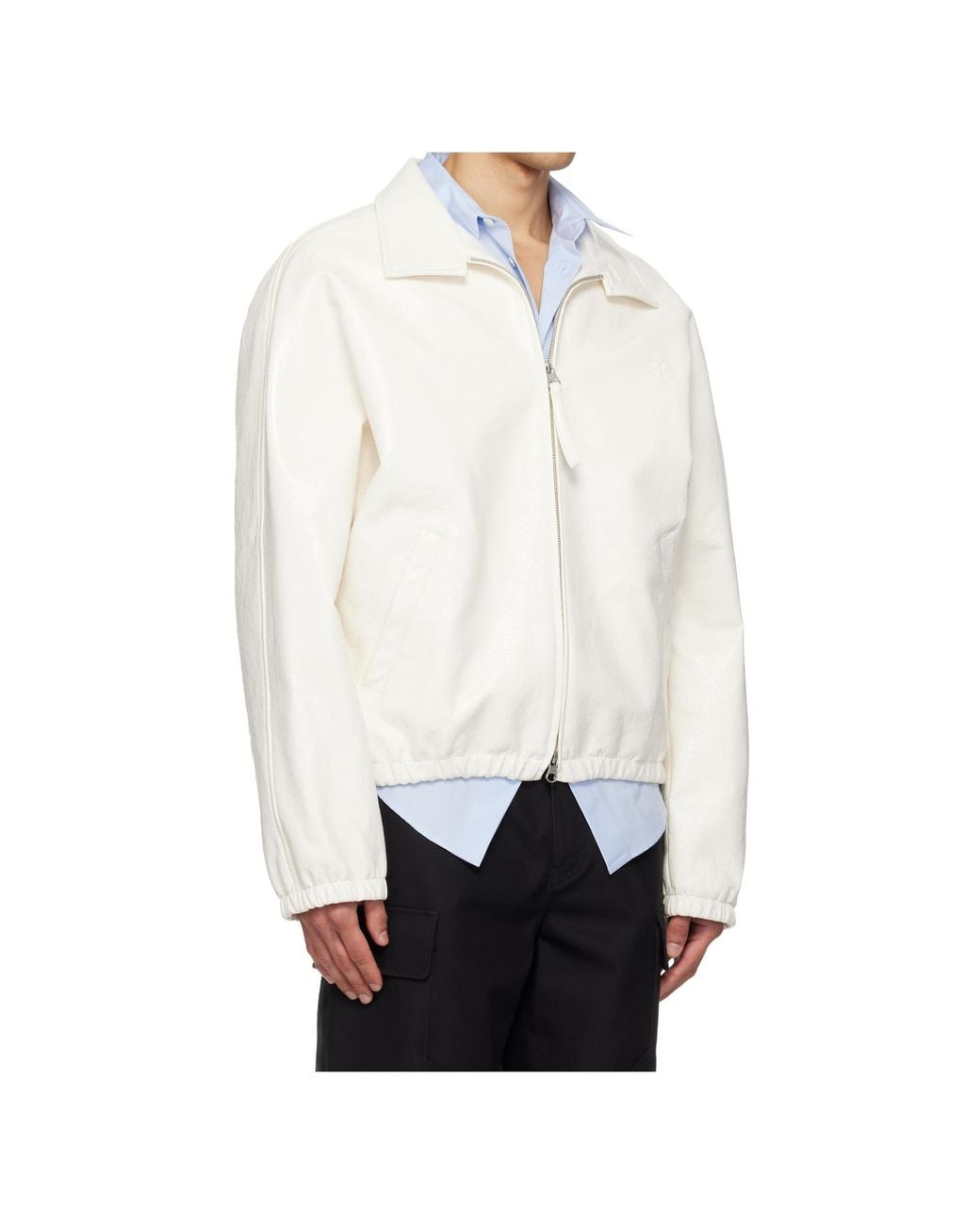 Courreges White Zip-Fastening Jacket for men