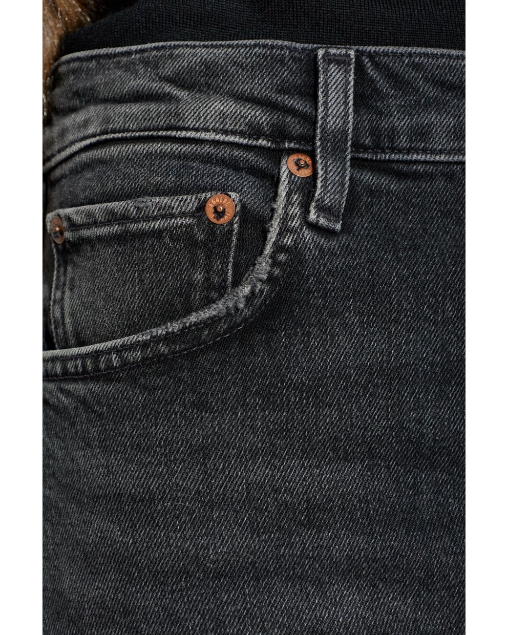 Agolde Gray 90S Pinch Waist Jeans
