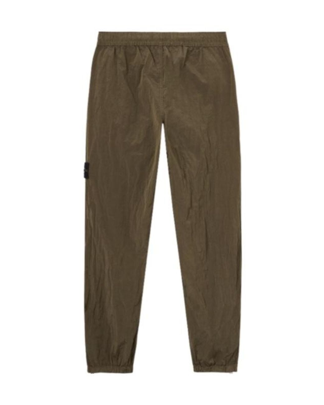 Stone Island Green Logo Patch Track Pants for men