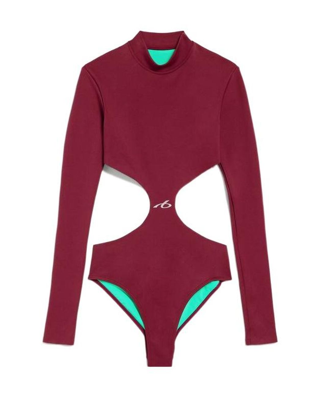 Balenciaga Red Techwear Cut-Out Bodysuit