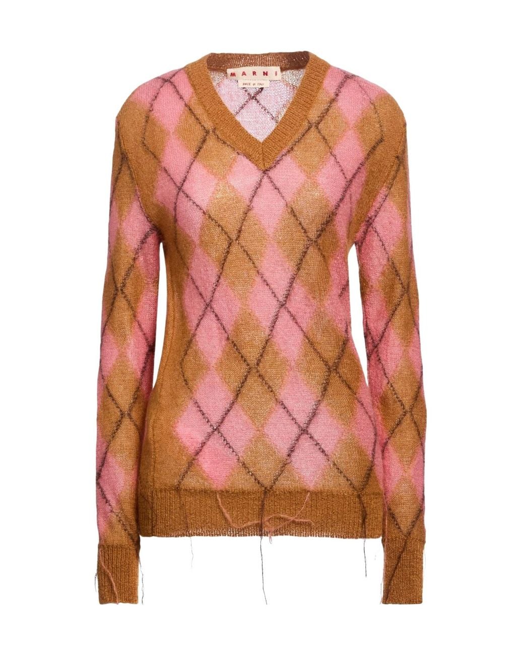 Marni Pink Vneck Jumpers