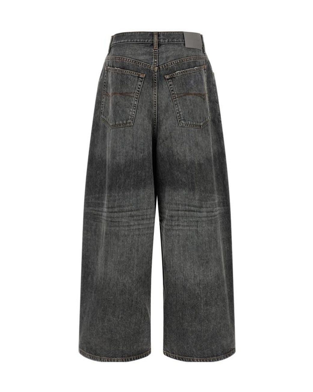 Balenciaga Gray Baggy Crotch Jeans