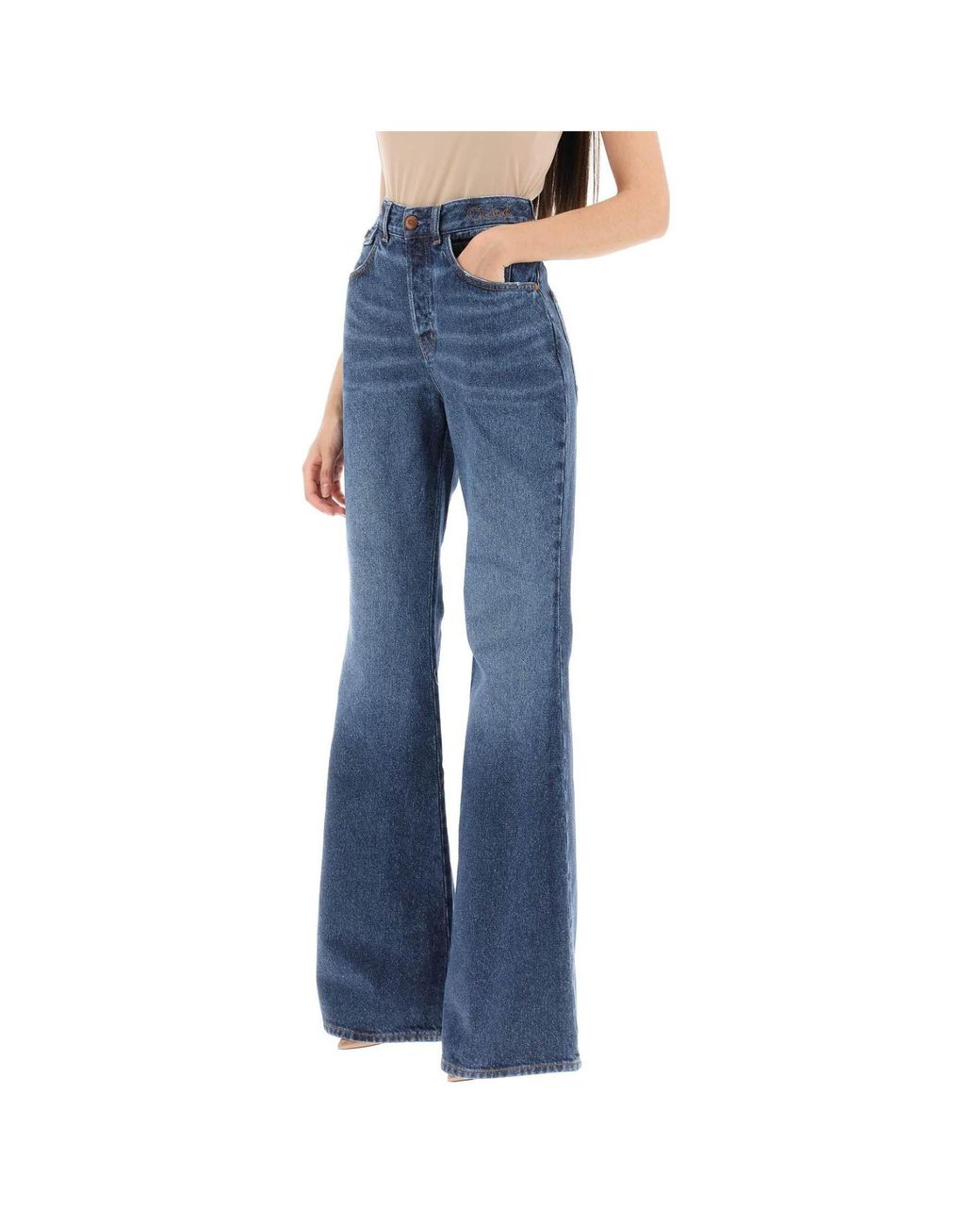 Chloé Blue Chloé Merapi Flared Jeans