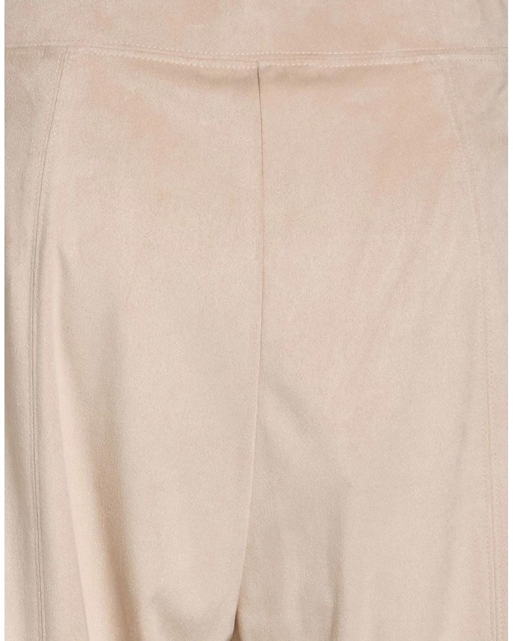 Max Mara Natural Solid Color Leggings