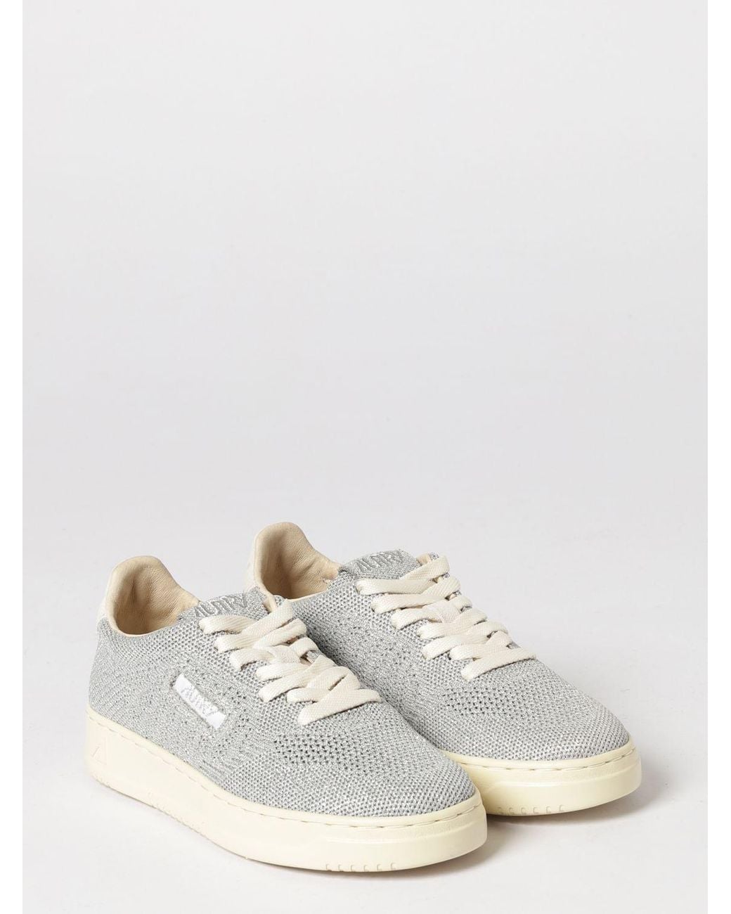 Autry White Easeknit Low-Top Knitted Sneakers