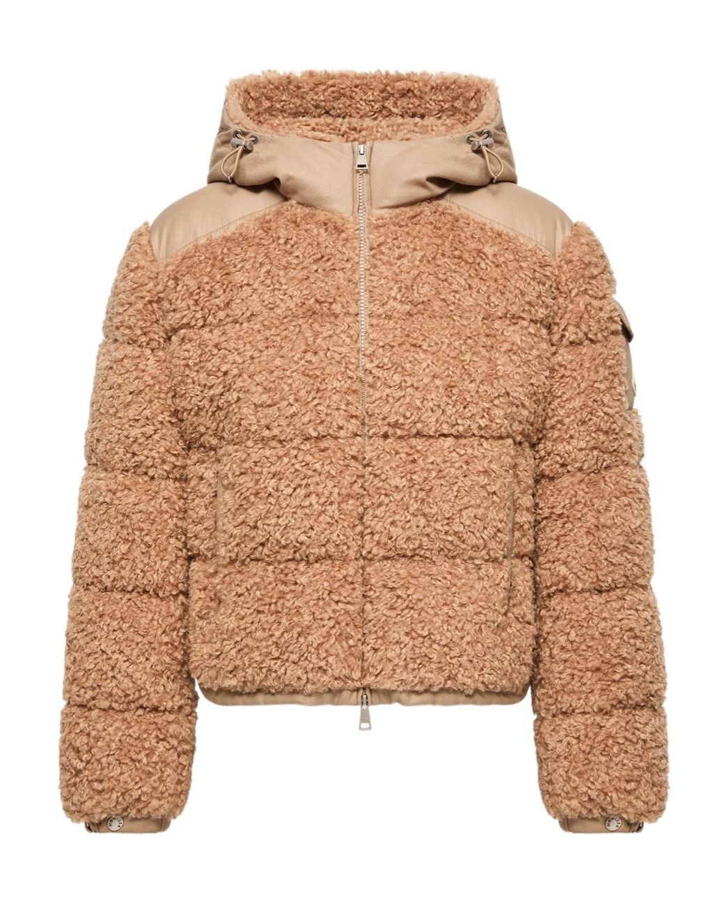 Moncler Brown Alpestre Teddy Down Jacket