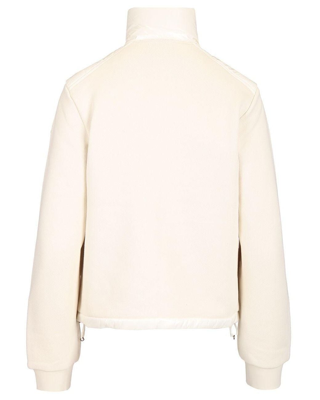Moncler White Zip-Up Sweatshirt