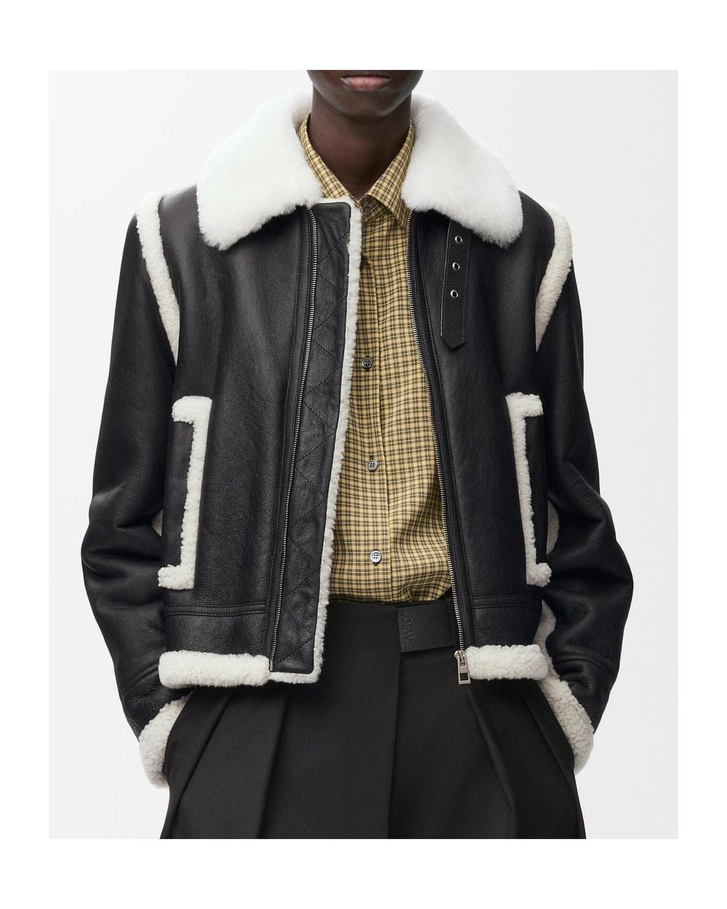 Loewe Black Shearling Jacket
