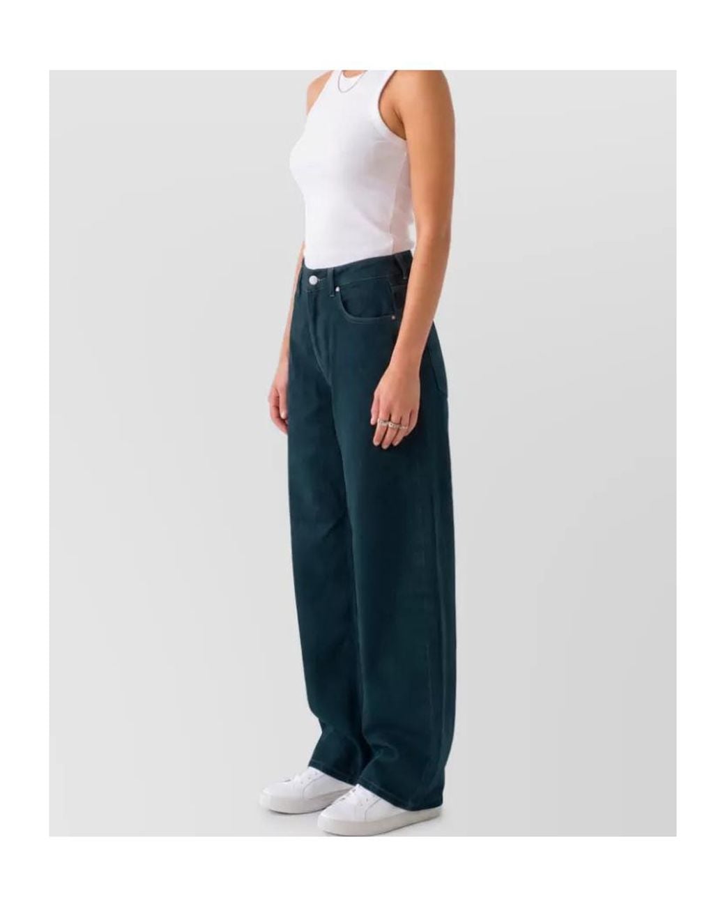 Frankie Shop Blue Wide-Leg Jeans