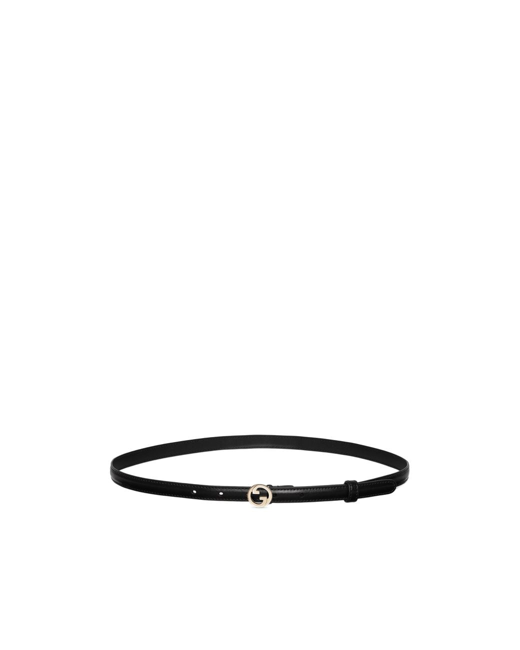 Gucci White Blondie Thin Belt