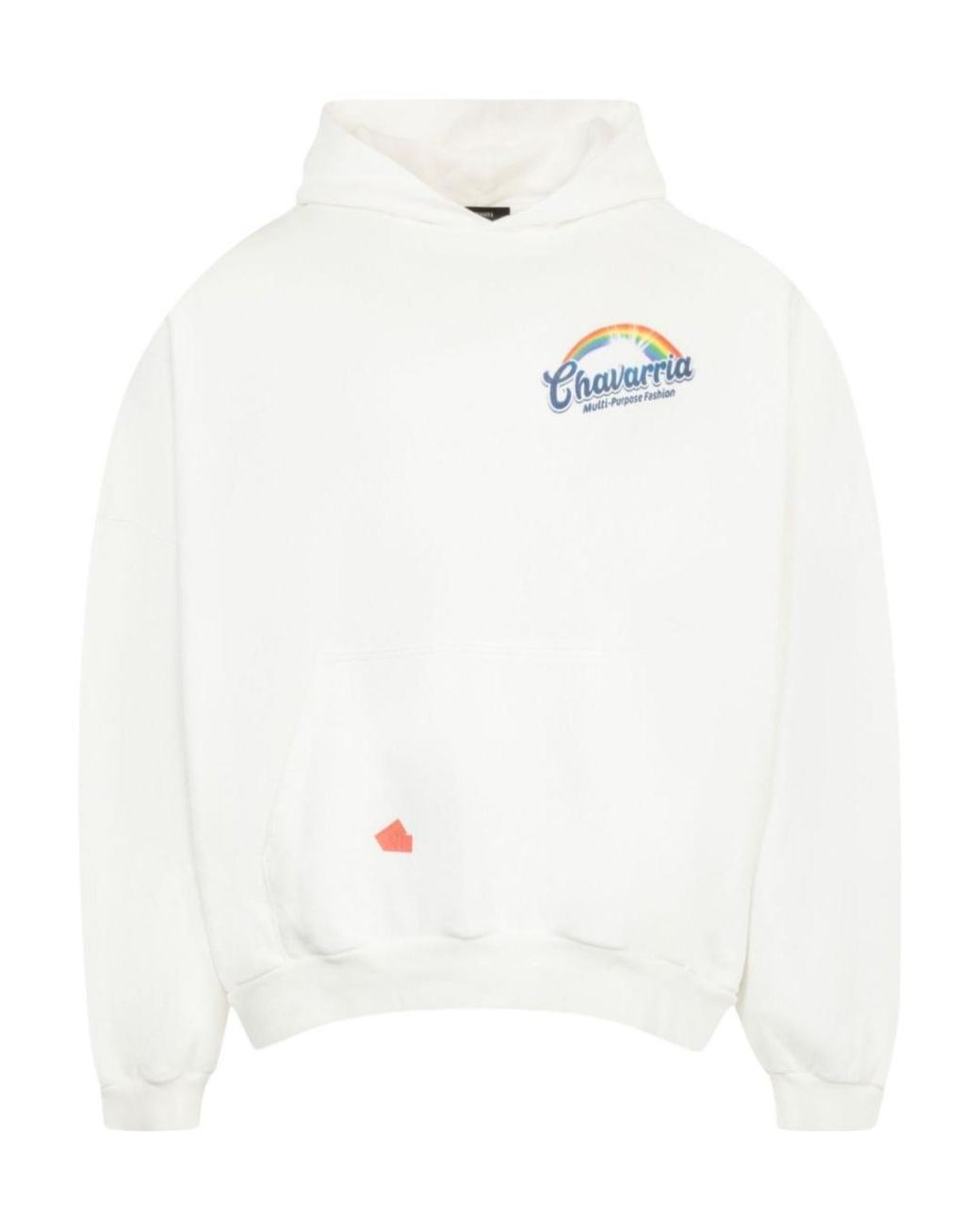 Willy Chavarria White Hooligan Oversized Hoodie for men