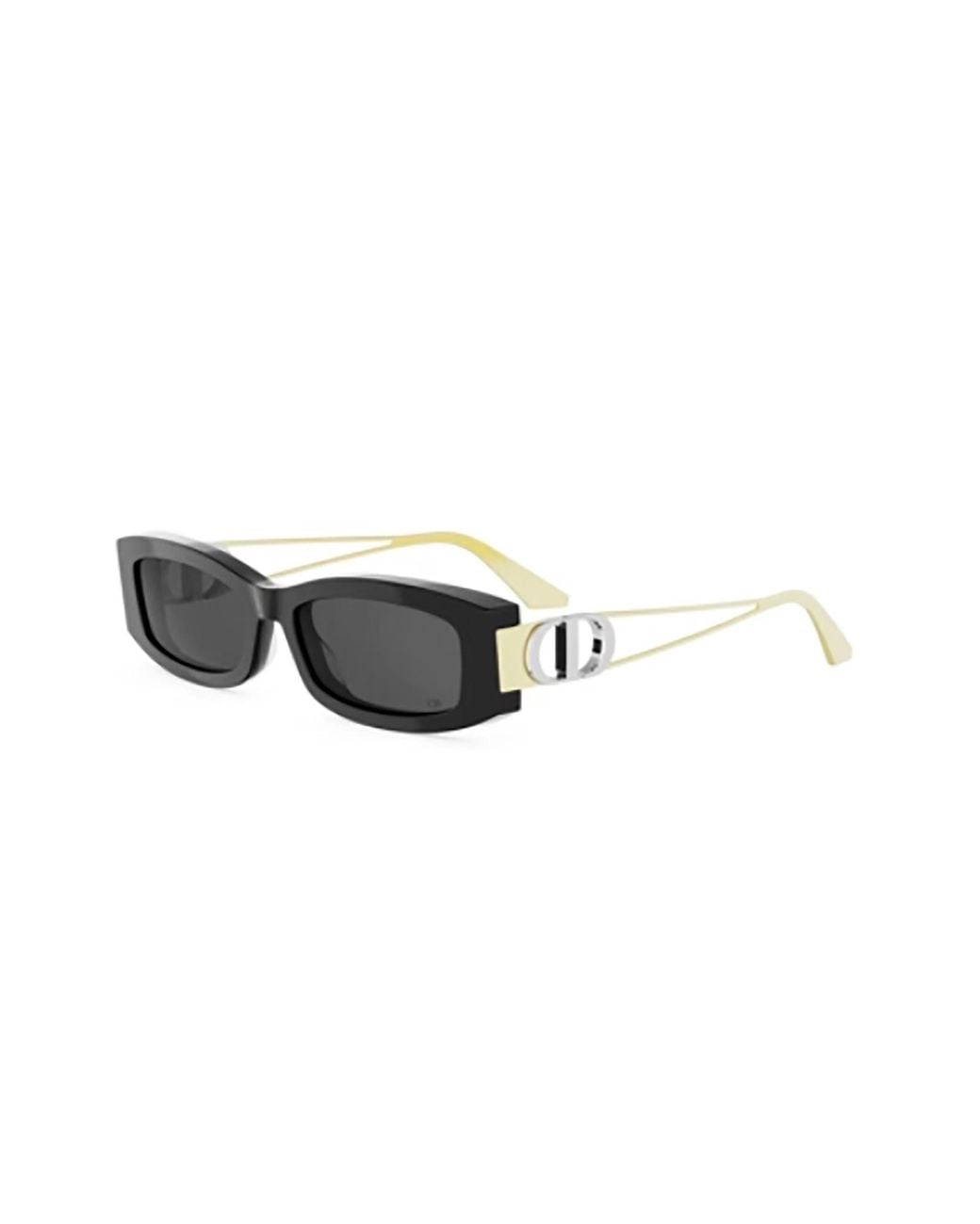 Dior Black Eyewear 30Montaigne S14I Rectangular Frame Sunglasses