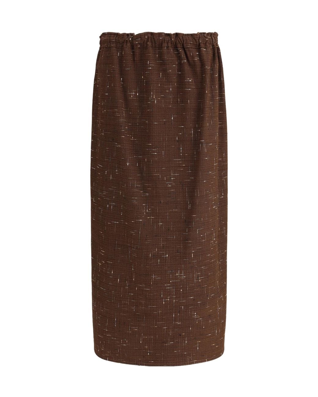 Fabiana Filippi Brown Drawstring Skirt