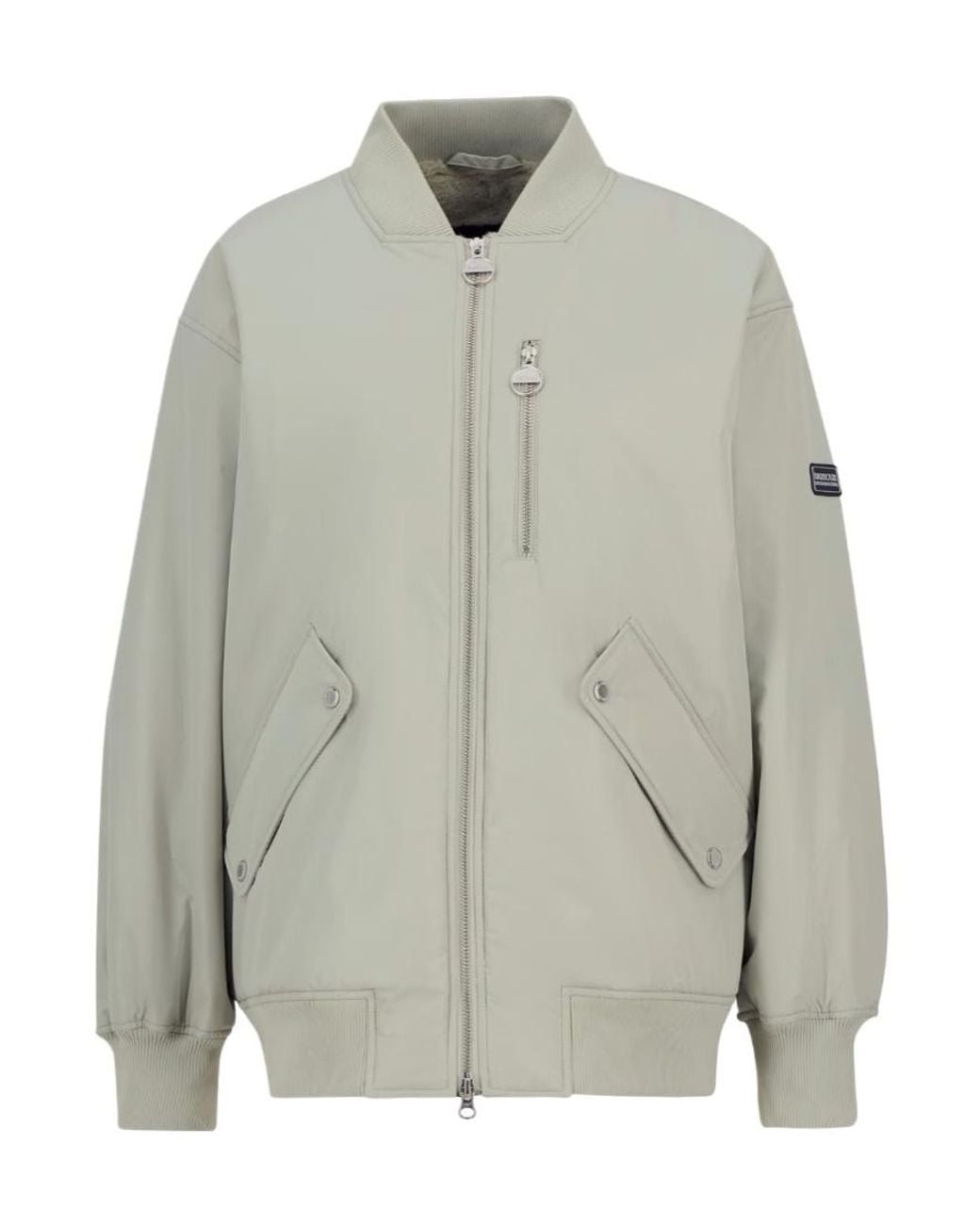 Barbour Gray Long-Sleeved Casual Jacket