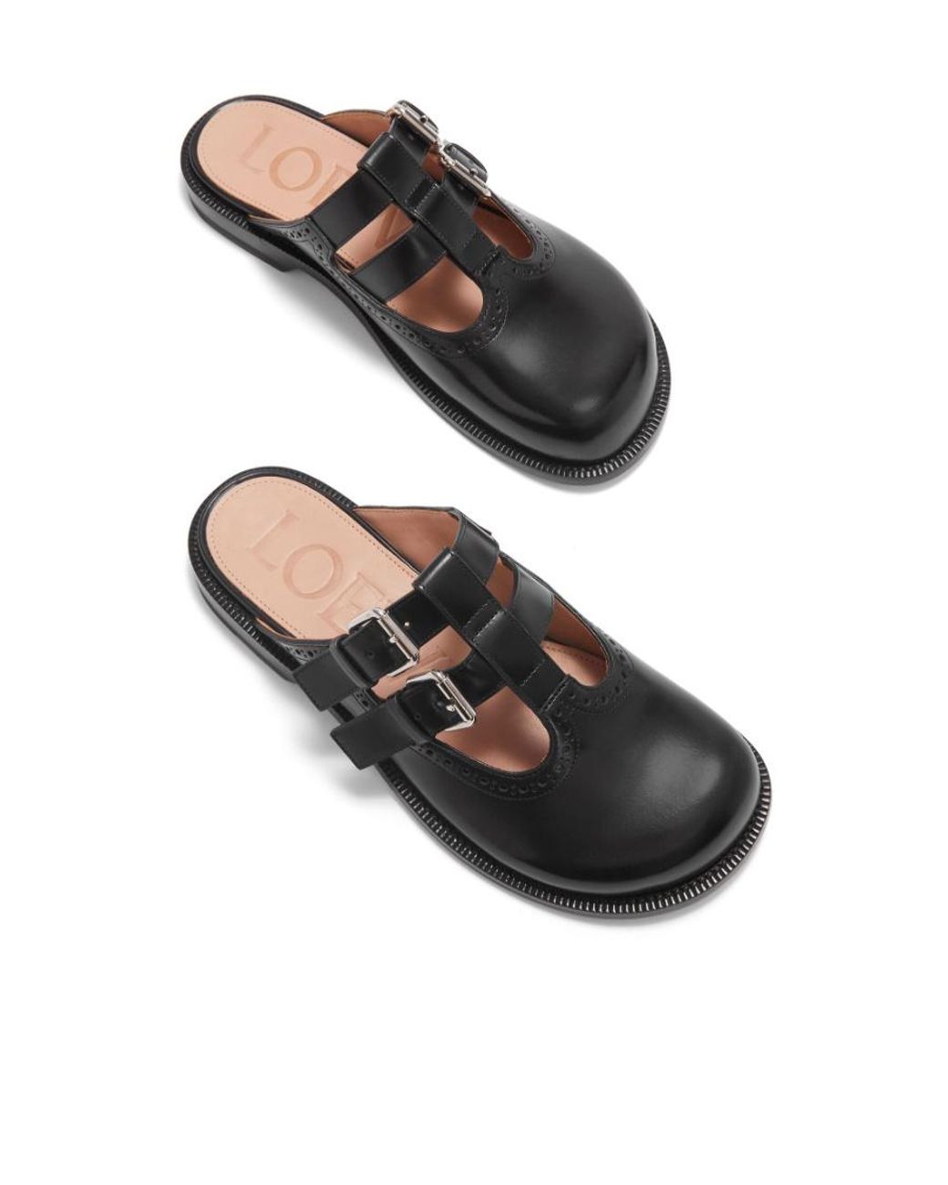 Loewe Black Campo Mary Jane Mules