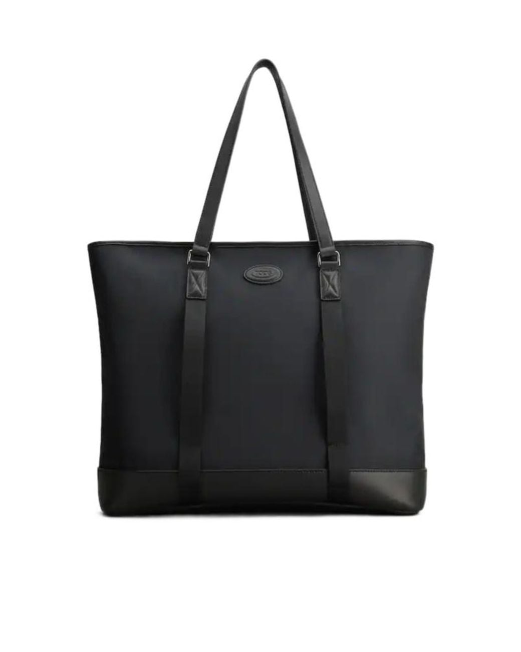 Tod's Black Logo Trim Tote Bag for men
