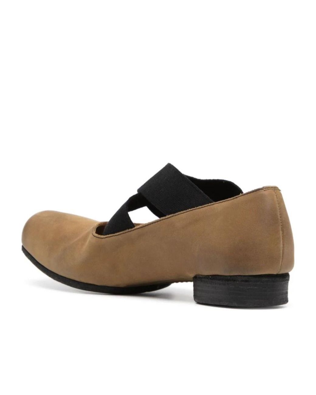 Uma Wang Brown Square-Toe Ballet Flats
