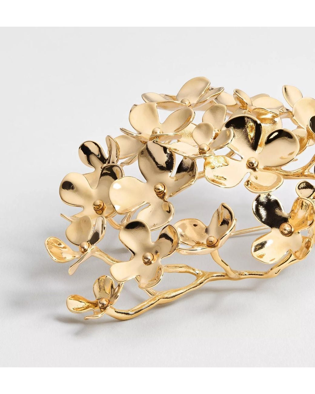Dior Metallic Hortensia Brooch