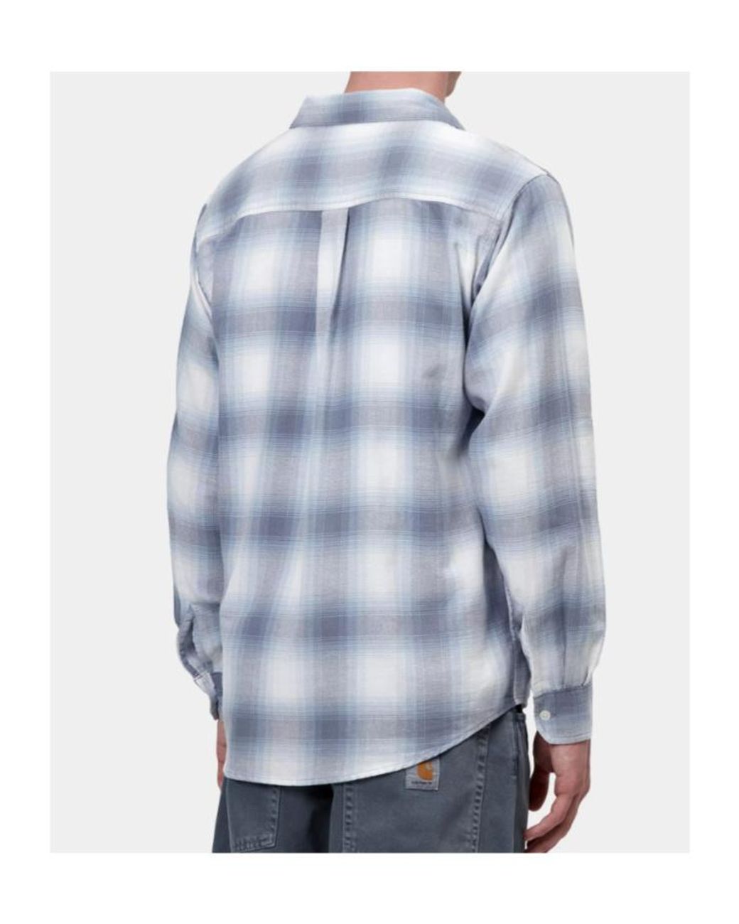 Carhartt Blue Wip Tyers Check Long-Sleeve Shirt for men