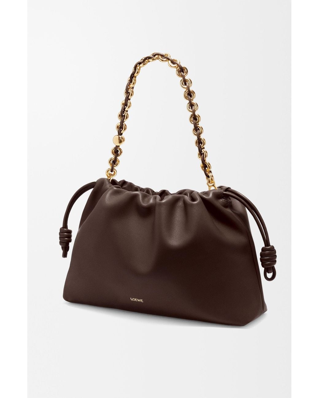 Loewe Brown Large Flamenco Soft Nappa Lamb Leather Purse