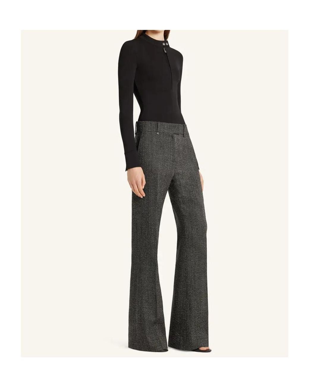 Courreges Gray Wool Trousers