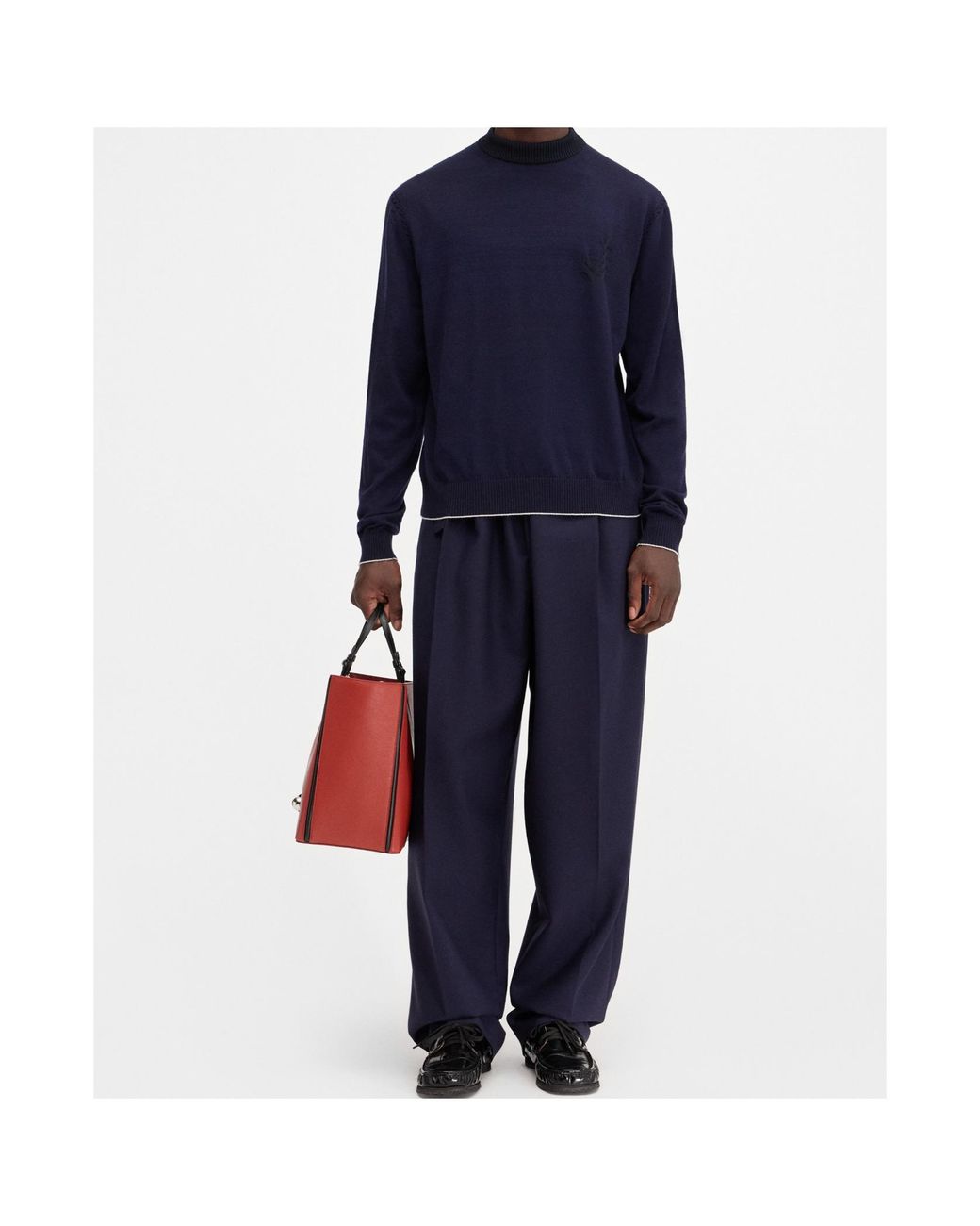 Jacquemus Blue The Tricot Knit Jumper for men