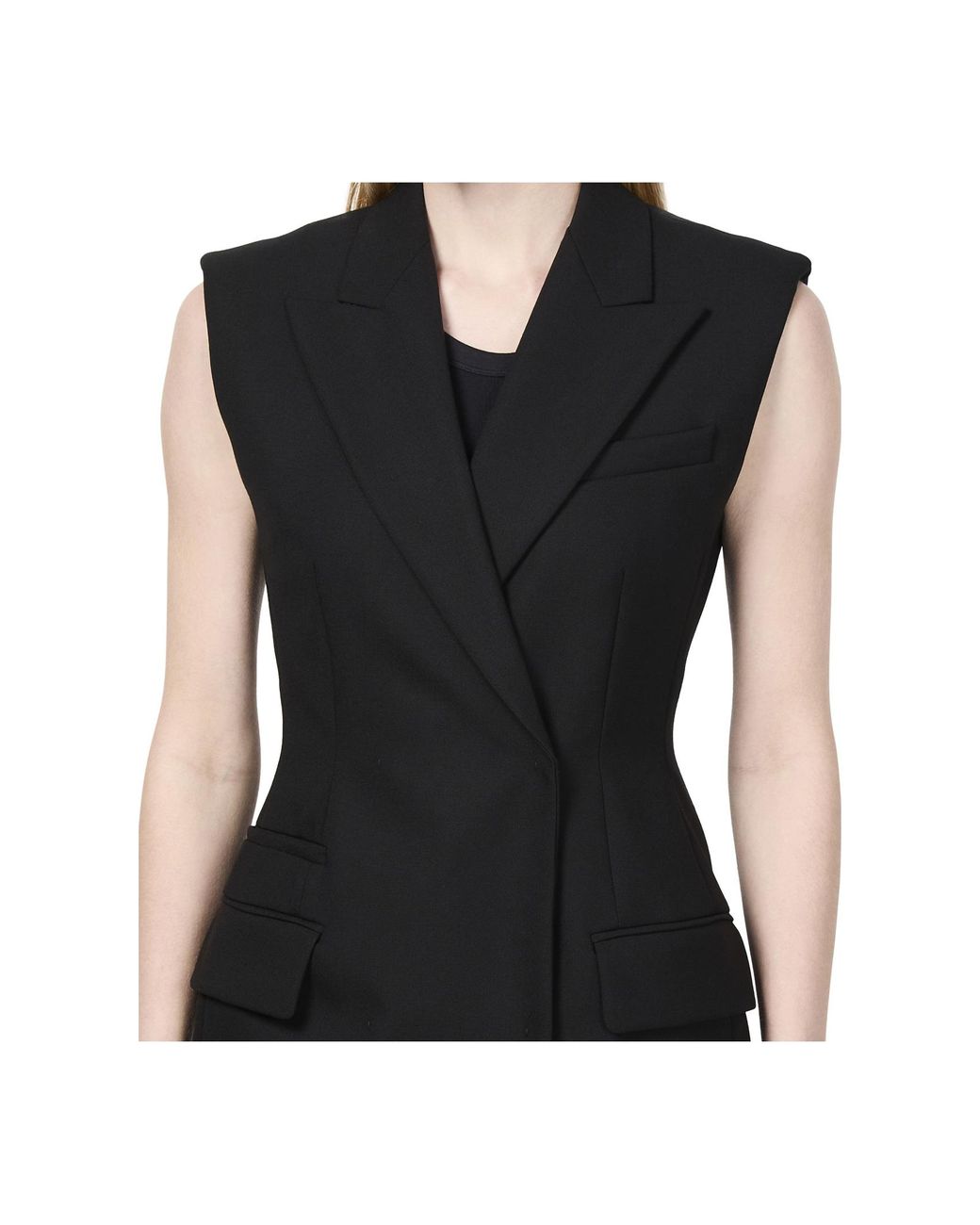 ベスト・ジレ SPORTMAX CIURMA - Sleeveless Long Blazer Sportmax Sleeveless Jackets for Women | Lyst