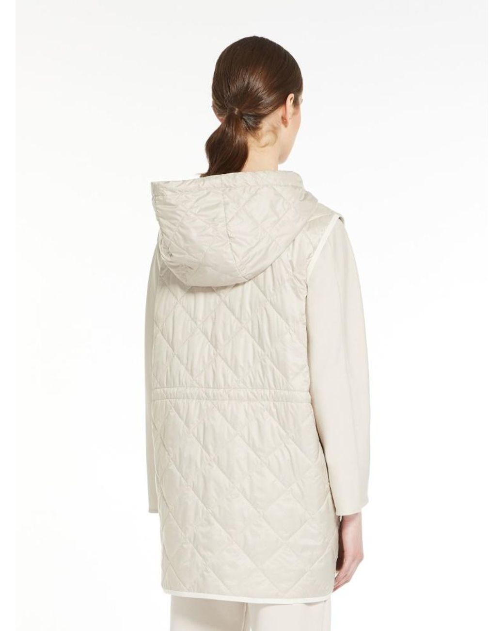 Weekend by Maxmara White Navile Hooded Vest