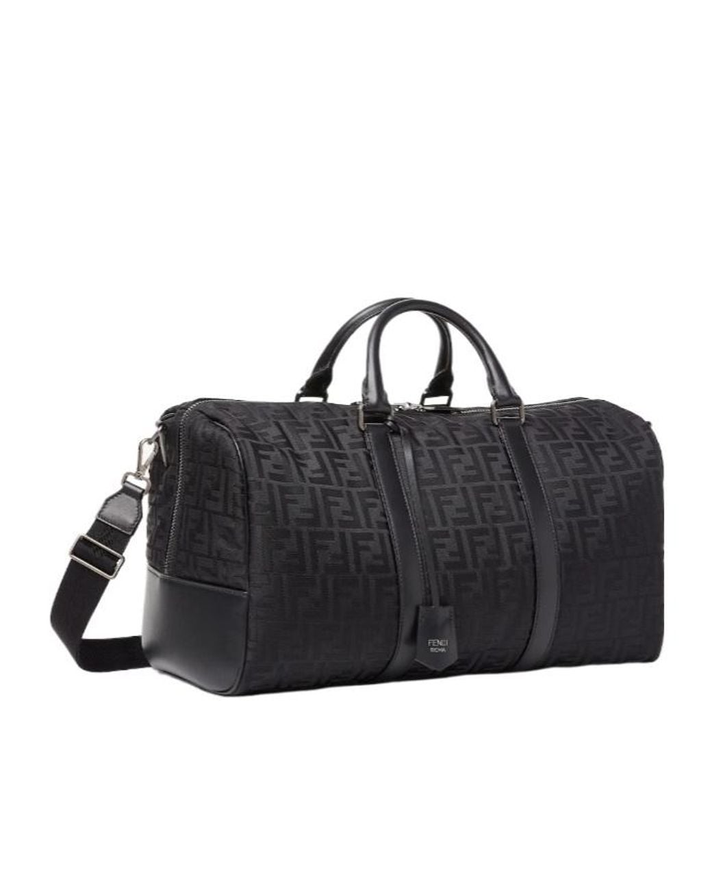 Fendi Black Ff Zipped Travel Bag for men