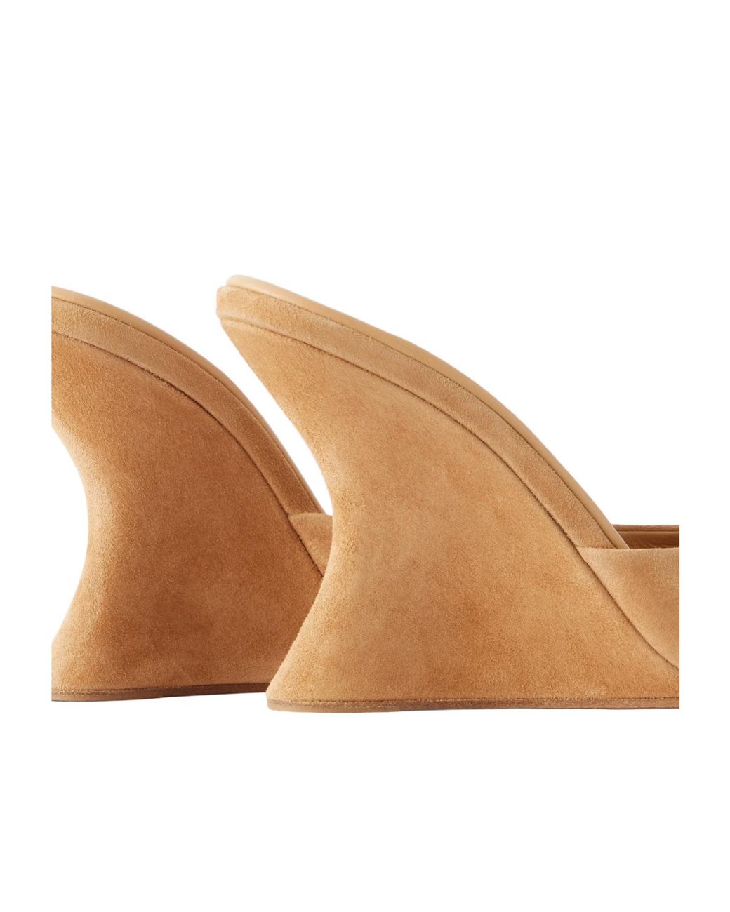 Aquazzura Natural Suede Wedge Sandals