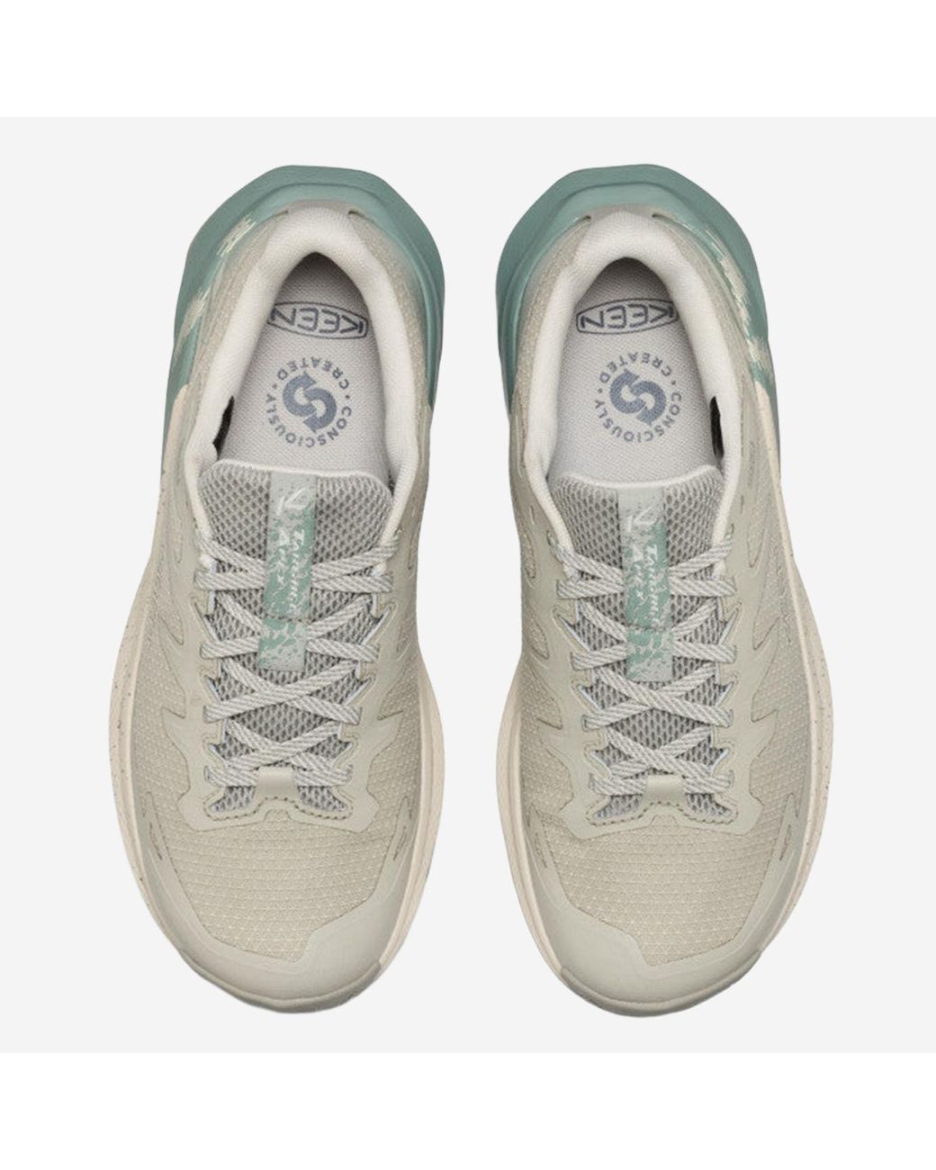 Keen Gray Mesh Lace-Up Running Shoes