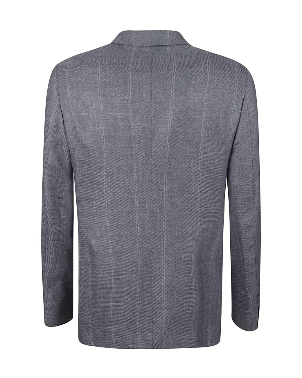 Eleventy Gray Long-Sleeved Suit Jacket for men