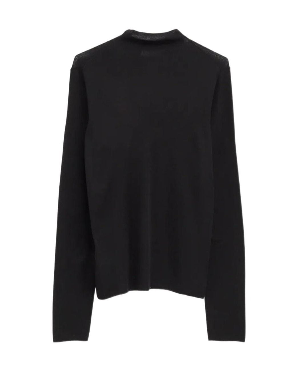 The Row Black Long-Sleeve Top