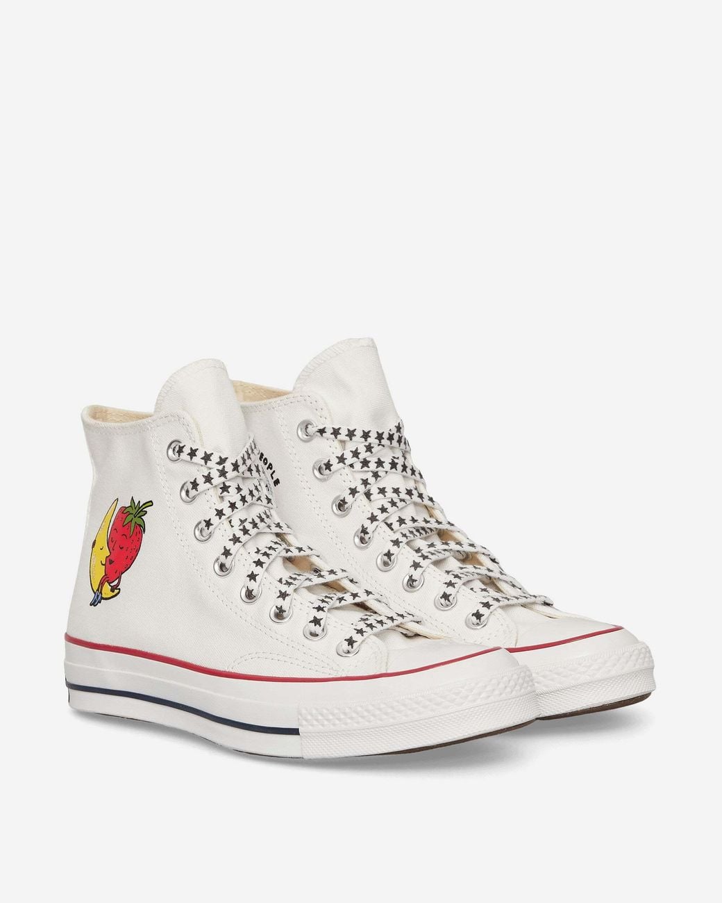 Converse White Patterned Sneakers