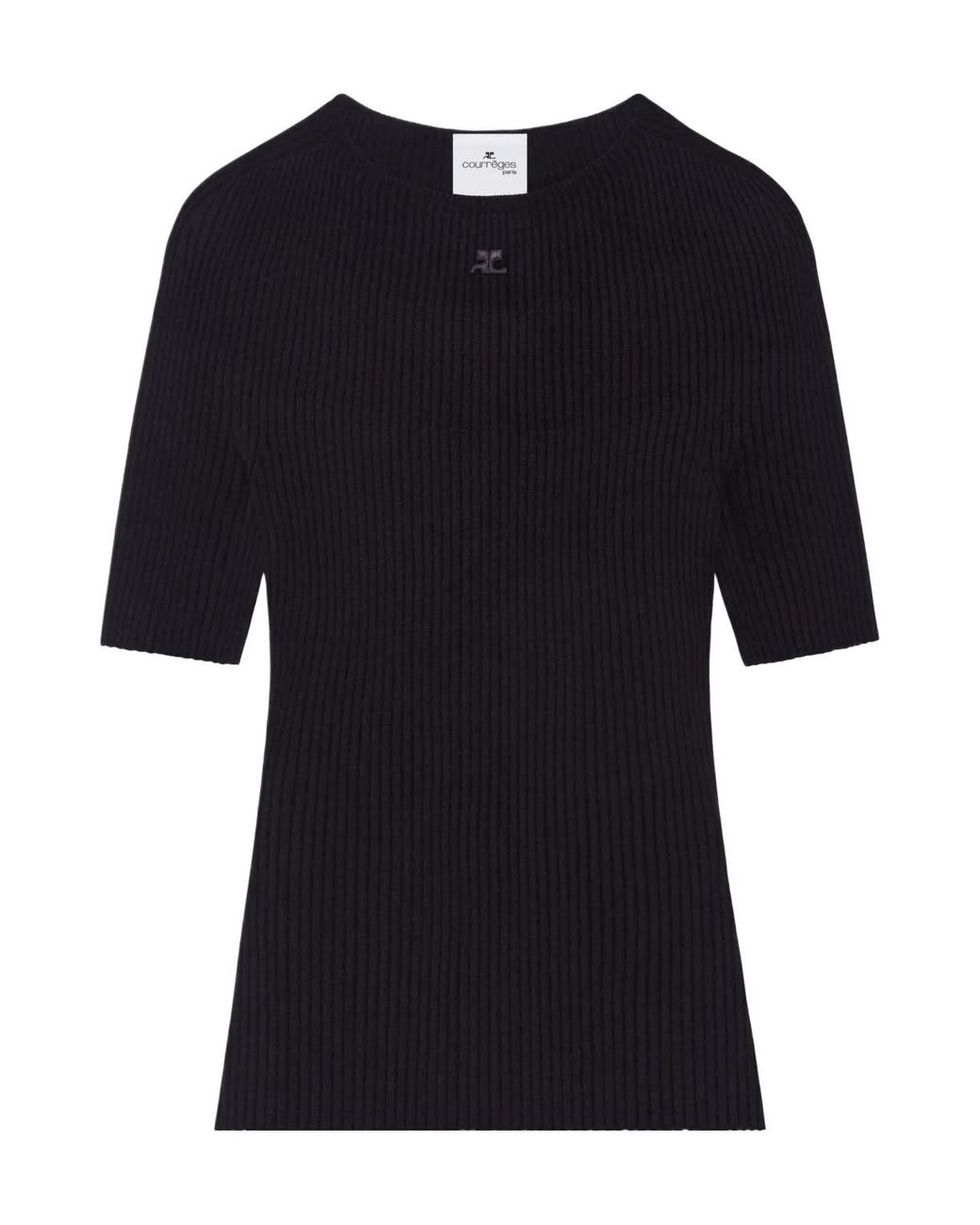 Courreges Black Solar Light Jumper