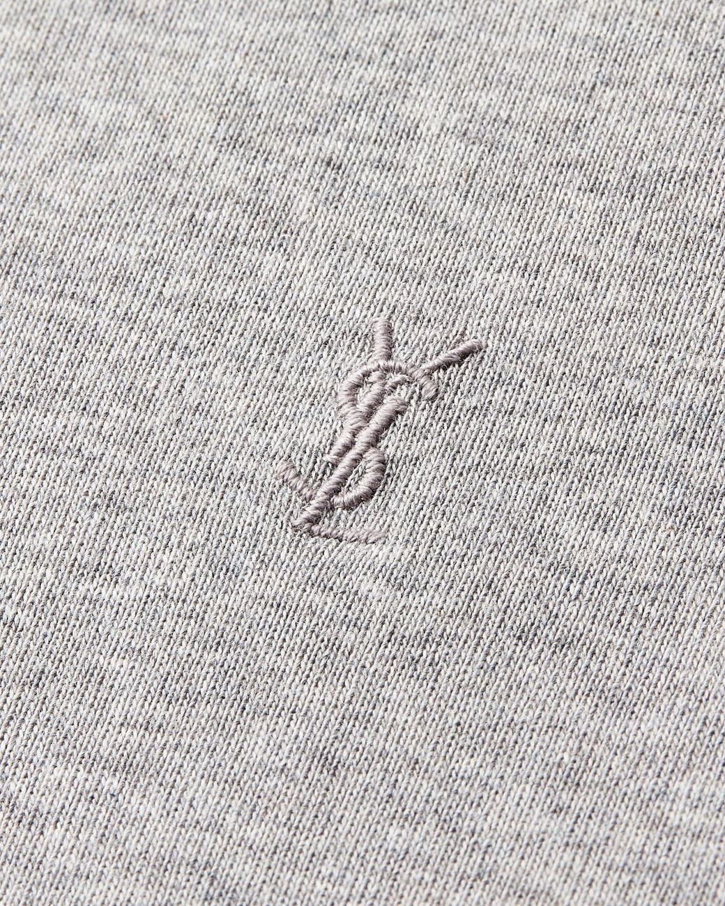 Saint Laurent Gray Cassandre Crewneck T-Shirt