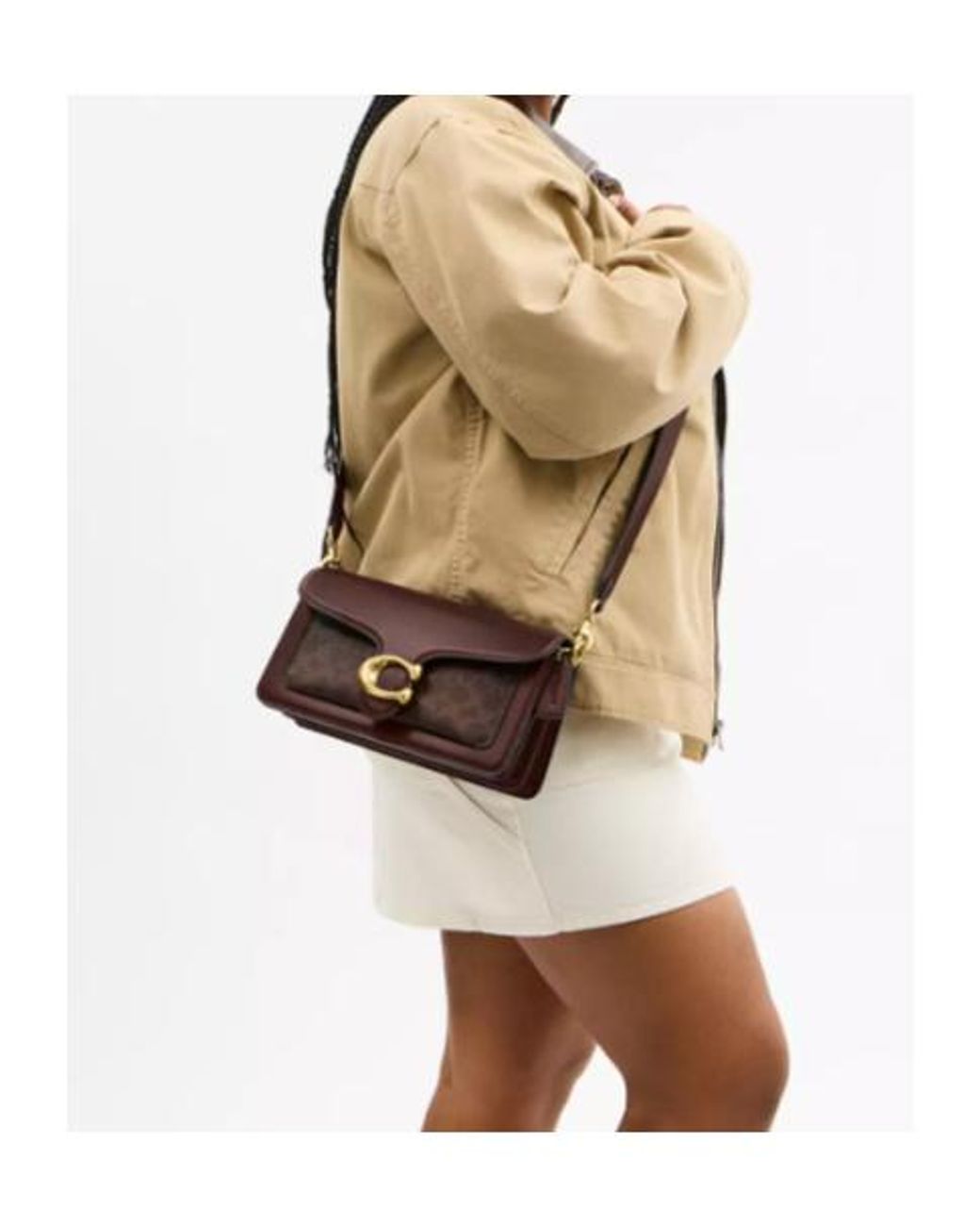 COACH Brown Tabby 26 Foldover Top Shoulder Bag