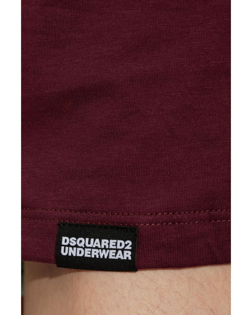 DSquared² Red Short-Sleeved Crew-Neck T-Shirt for men