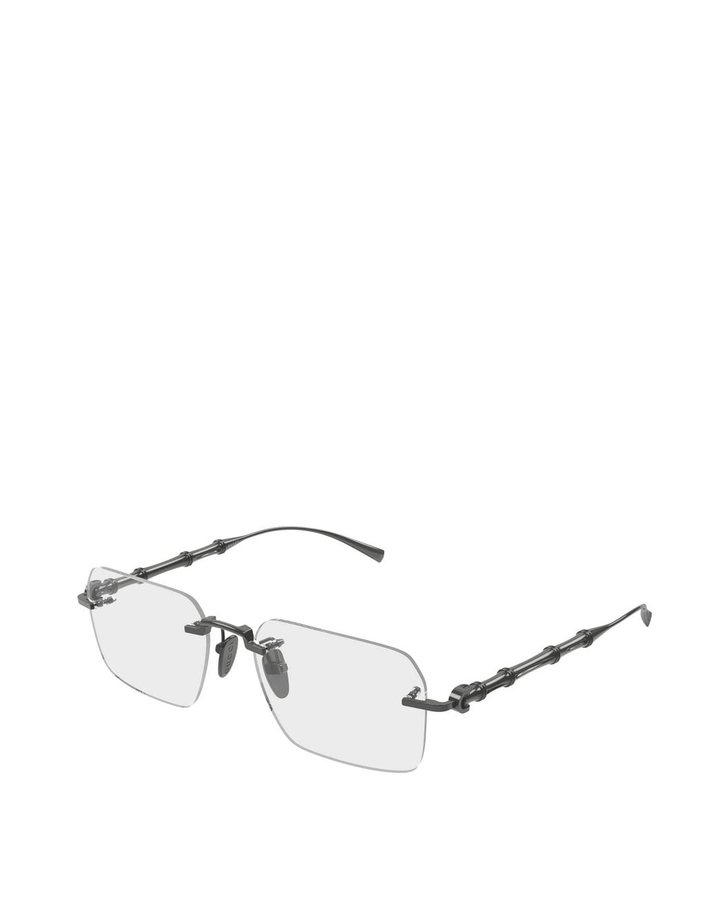 Gucci White Eyewear Square Frame Glasses for men