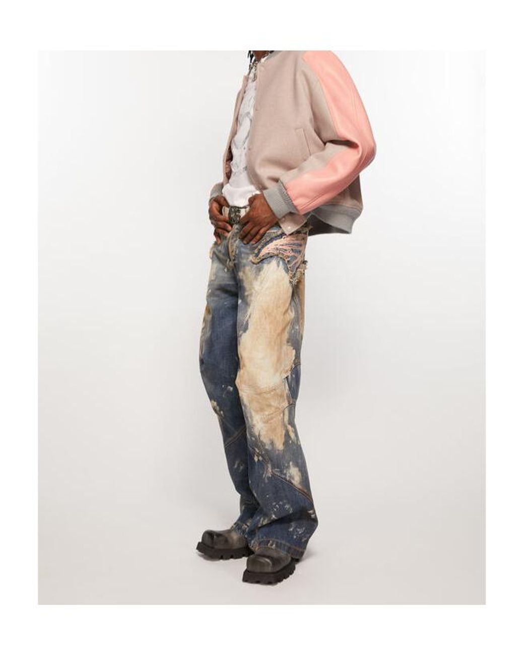 Acne Natural Wool-Blend Bomber Jacket for men