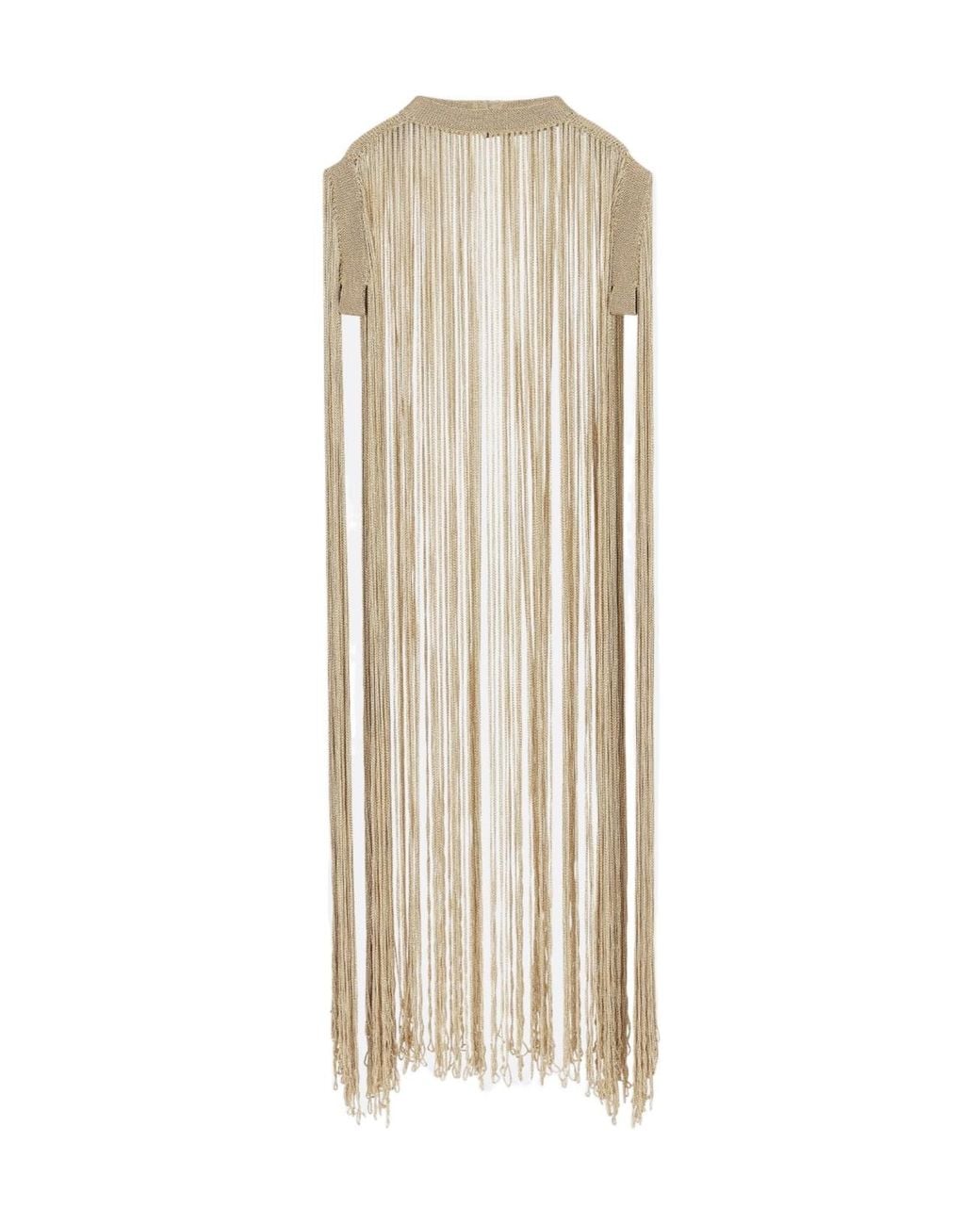 Dior Natural Fringed Cape