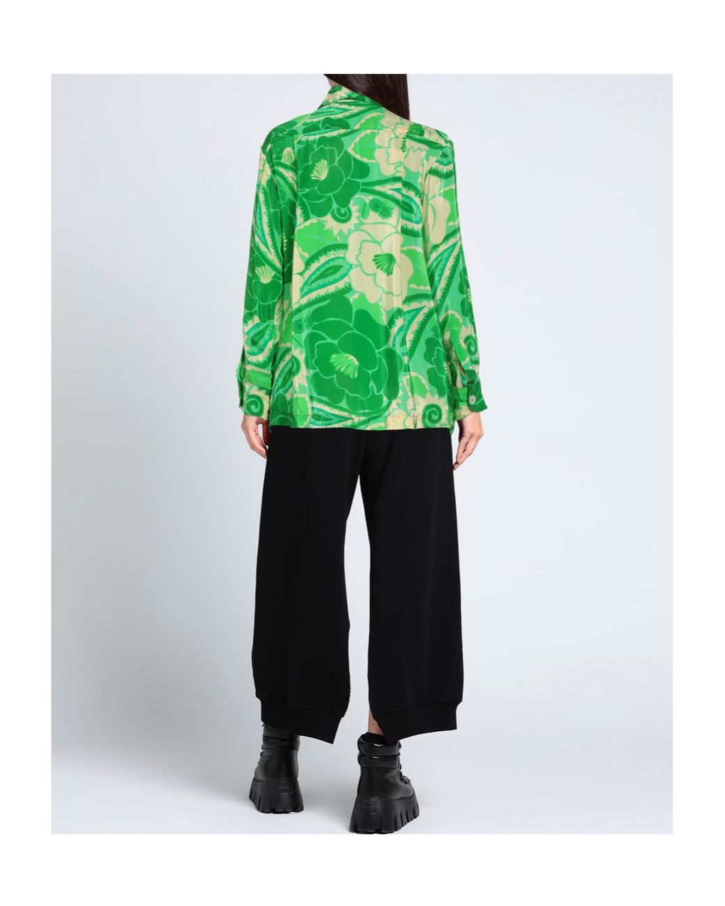 Farm Rio Green Long-Sleeved Shirt